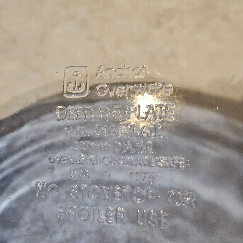 Anchor Hocking Cobalt Blue Pie Plate 9" cobalt Presence bakeware dish 1qt - Picture 8 of 12